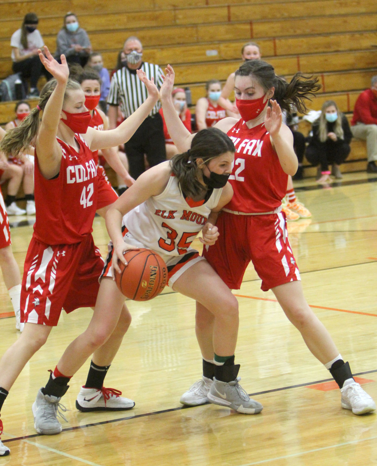 Colfax at Elk Mound girls basketball 1-25-21
